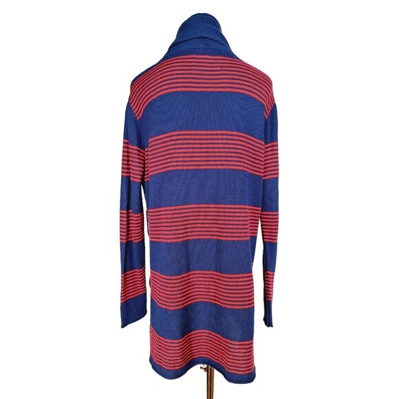 Emerson Street Premier‎ Womens Navy Red Striped Cardigan Quality Soft Small - Picture 4 of 8
